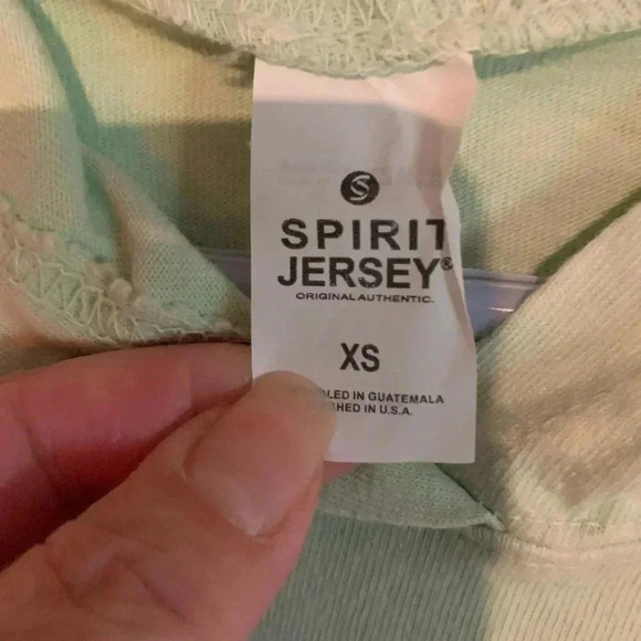 Spirit Jersey Women Light  Green Sweatshirt Size XS - Picture 10 of 10